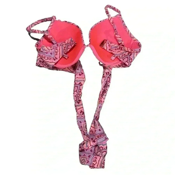 32DDD SHADE & SHORE PINK AZTEC BIKINI TOP (Top Only!) - Picture 3 of 13